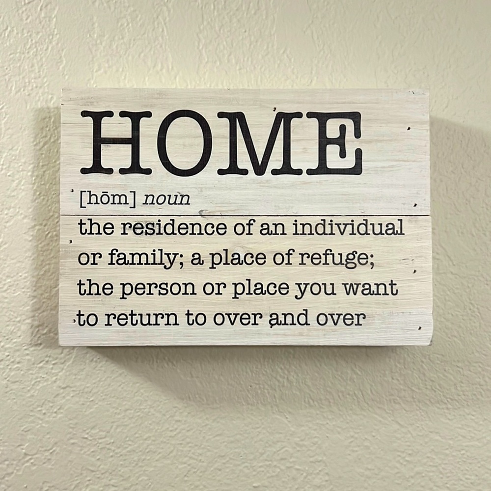 Home Decor HOME sign